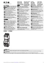 Предварительный просмотр 1 страницы Eaton PKZM0 SP-65KA Series Instruction Leaflet