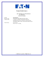 Предварительный просмотр 9 страницы Eaton Pow-R-Line SPX0361126 Maintenance Manual