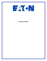 Предварительный просмотр 11 страницы Eaton Pow-R-Line SPX0361126 Maintenance Manual