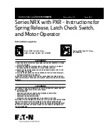 Предварительный просмотр 1 страницы Eaton Power Defense IZMX40 Instruction Leaflet