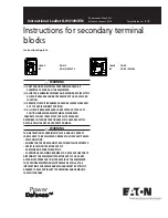 Eaton Power Defense PD-NF Instruction Leaflet preview