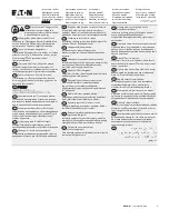 Preview for 1 page of Eaton Power Defense PDC1 Instruction Leaflet