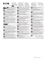 Preview for 1 page of Eaton Power Defense PDG5 Instruction Leaflet