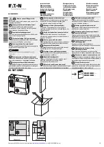 Eaton Power XL SmartWire-DT DX-NET-SWD3 Instruction Leaflet предпросмотр