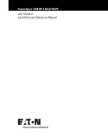 Eaton Power Xpert 9395 550/275 Installation And Operation Manual preview