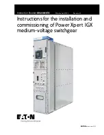 Eaton Power Xpert IGX Instruction Booklet предпросмотр