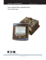 Eaton Power Xpert Meter 4000 Quick Start Manual предпросмотр