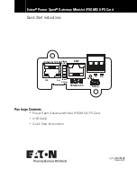 Preview for 1 page of Eaton Power Xpert PXGMS Quick Start Instructions