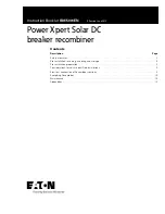 Предварительный просмотр 1 страницы Eaton Power Xpert Instruction Booklet