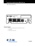 Preview for 1 page of Eaton Power Xpert Quick Start Instructions