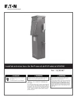 Eaton Powerslide RV Pedestal Installation Instructions Manual preview