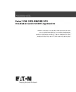 Eaton Powerware 9140 Installation Manual предпросмотр