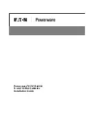 Eaton Powerware 9170+ Installation Manual preview