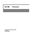 Eaton Powerware 9355 Parallel User Manual preview