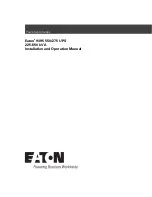 Eaton Powerware 9395 550 kVA MBM Installation And Operation Manual preview