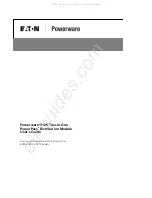 Eaton Powerware PowerPass 9125 User Manual предпросмотр