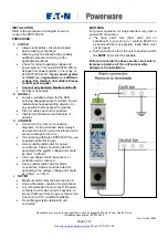 Предварительный просмотр 2 страницы Eaton Powerware SPDT60-255 Manual