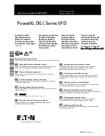 Eaton PowerXL DG1 Instruction Leaflet preview