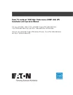 Eaton PowerXpert 9395P-600/200 Installation And Operation Manual preview