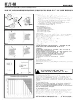 Eaton PSG120E Installation Instructions предпросмотр