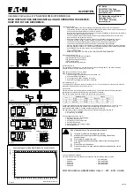 Предварительный просмотр 1 страницы Eaton PSG480B24RM Installation Instructions