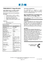 Preview for 1 page of Eaton PVD40 Series Manual