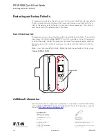 Предварительный просмотр 12 страницы Eaton PXM 2250 Quick Start Manual