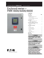 Eaton PXM 4000 Instruction Booklet предпросмотр