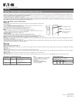 Предварительный просмотр 1 страницы Eaton RF96APM Manual