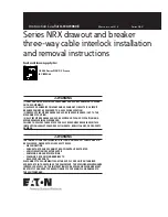 Предварительный просмотр 1 страницы Eaton Series NRX Instruction Leaflet