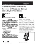 Предварительный просмотр 1 страницы Eaton Series NRX Instructional Leaflet