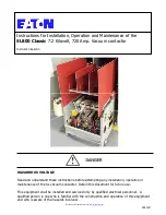 Предварительный просмотр 1 страницы Eaton SL800 Classic Instructions For Installation, Operation And Maintenance
