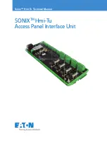 Eaton SONIX Hmi-Tu Technical Manual предпросмотр