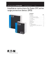 Eaton SPC Series Installation Instructions Manual preview