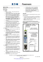 Предварительный просмотр 2 страницы Eaton SPDV60-300 Installation Instructions