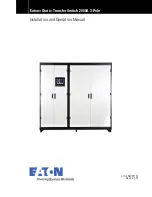 Eaton STS 2000A Installation And Operation Manual preview