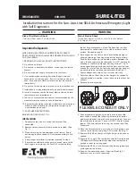 Eaton SURE-LITES SELA Installation Instructions preview