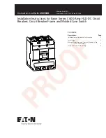 Eaton TA602LD Instruction Leaflet предпросмотр