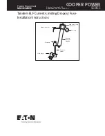 Eaton Tandem ELF Current-Limiting Dropout Fuse Installation Instructions Manual preview