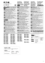 Preview for 1 page of Eaton TM-1-8210 Series Instruction Leaflet