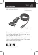 Предварительный просмотр 1 страницы Eaton TRIPP LITE U209-005-DB25 Owner'S Manual