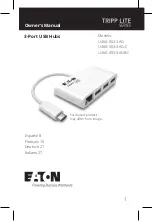 Предварительный просмотр 1 страницы Eaton TRIPP LITE U460-003-3AG Owner'S Manual