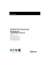 Eaton UltraShift PLUS Series Service Manual preview