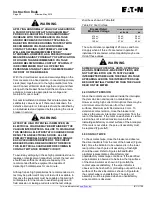 Preview for 56 page of Eaton VCP-TL Series Instructions For The Use, Operation And Maintenance