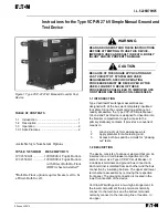 Preview for 1 page of Eaton VCP-W Instructions