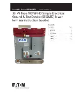 Предварительный просмотр 1 страницы Eaton VCPW-HD Instruction Booklet