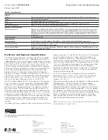 Preview for 4 page of Eaton Wheelock Eluxa ELHN Technical Data