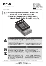 Eaton XNH00-A160 Series Instruction Leaflet предпросмотр