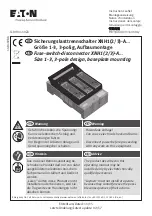 Preview for 1 page of Eaton XNH1-A Series Instruction Leaflet