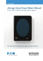 Eaton xStorage Home Series Manual предпросмотр